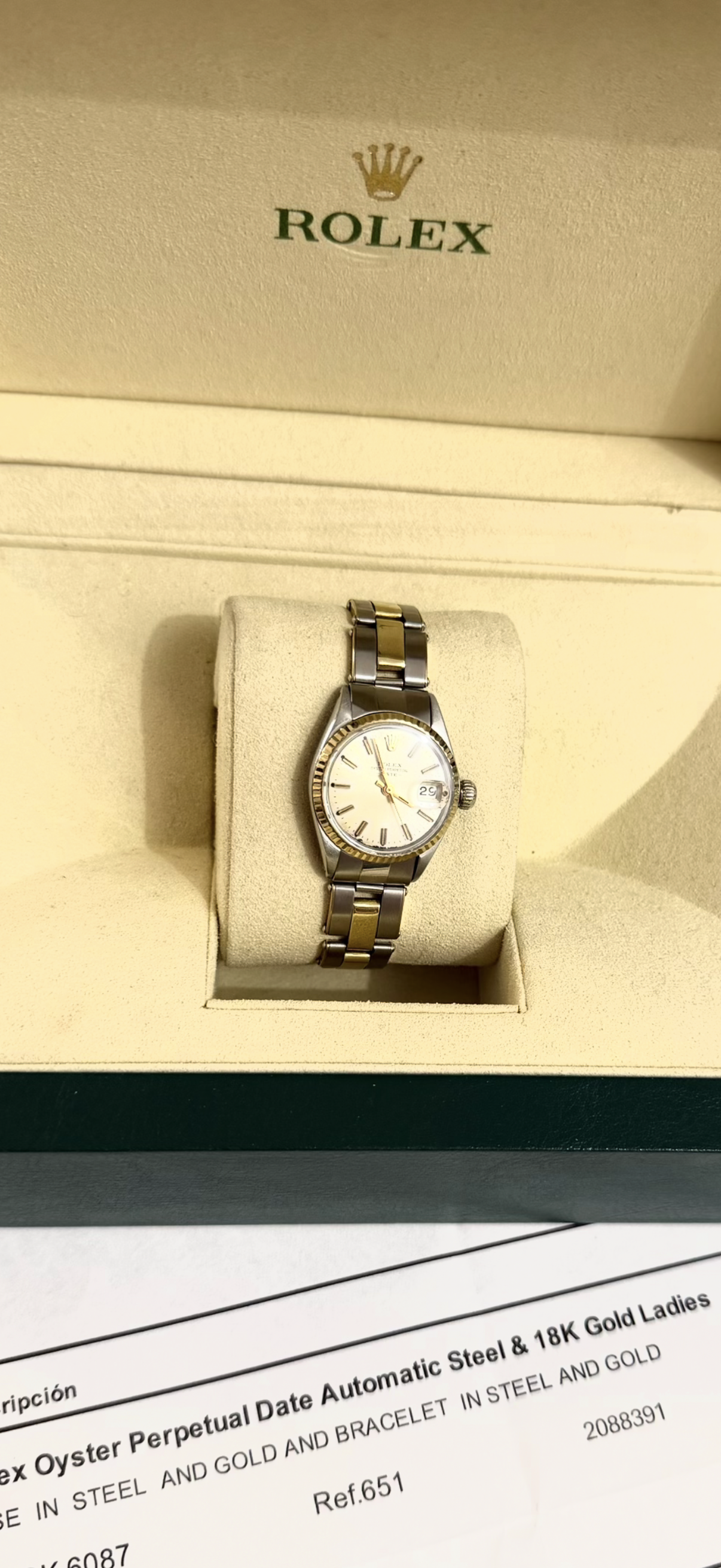 Rolex OysterDate Acciaio e Oro